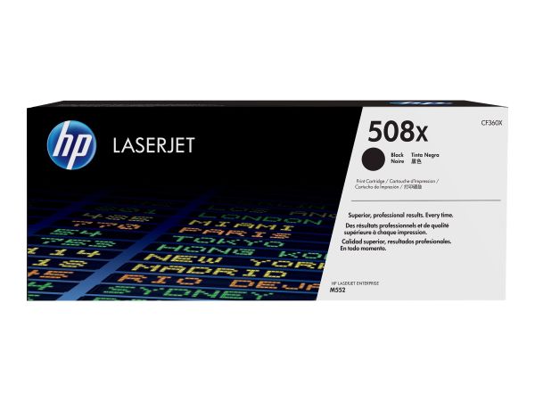 HP Toner 508X schwarz f. LaserJet + JetIntelligence hohe Kapazität