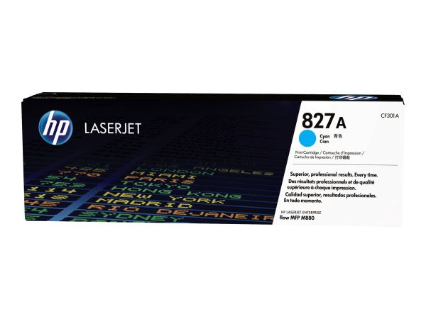 HP 827A - Cyan - Original - LaserJet - Tonerpatrone (CF301A)