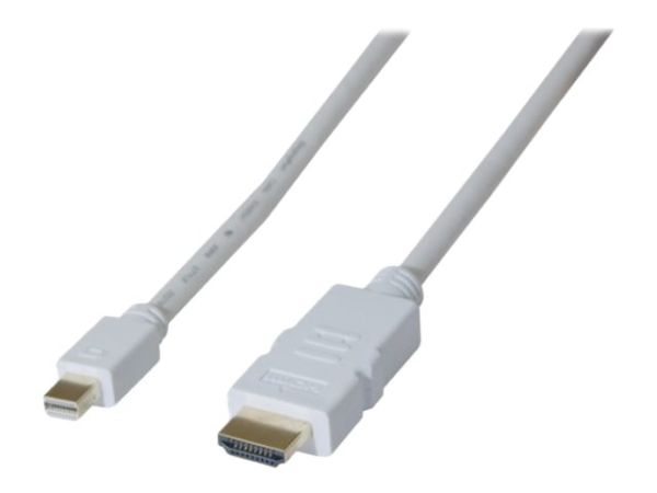 Tecline exertis Connect - Adapterkabel - Mini DisplayPort männlich zu HDMI männlich - 2 m - weiß - 4