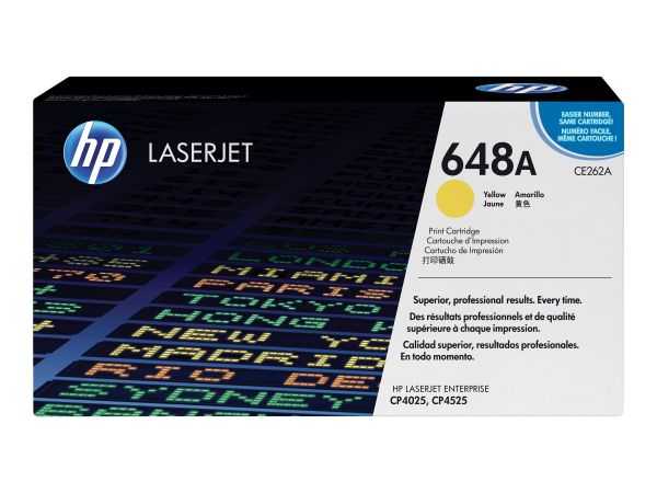 HP Toner 648A gelb für Color Laserjet CP4025/CP4525 ca. 11.000 Seiten