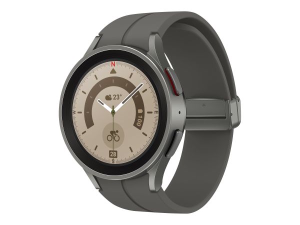 Samsung Galaxy Watch5 Pro - 45 mm - titanfarben grau - intelligente Uhr mit Sportband - Anzeige 3.46
