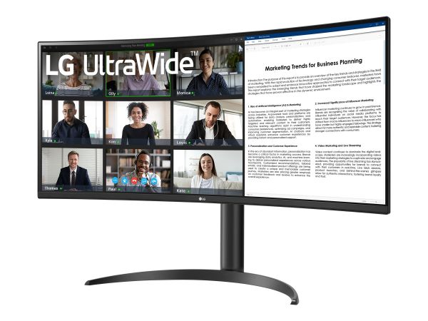 LG UltraWide 34WR55QK-B - LED-Monitor - gebogen - 86.42 cm (34")