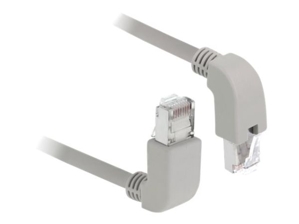 Delock Patch-Kabel - RJ-45 (M) nach oben gewinkelt zu RJ-45 (M)