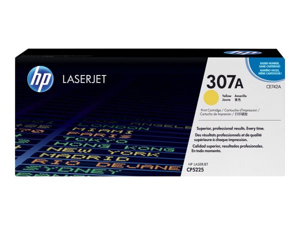 HP Toner 307A gelb für HP LaserJet CP4525/CP5225/CP5525 ca. 7.300 Seiten