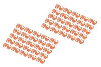 DIGITUS Farbclips für Patchkabel - Orange RJ45-Kabel Farbe orange 100 Stk