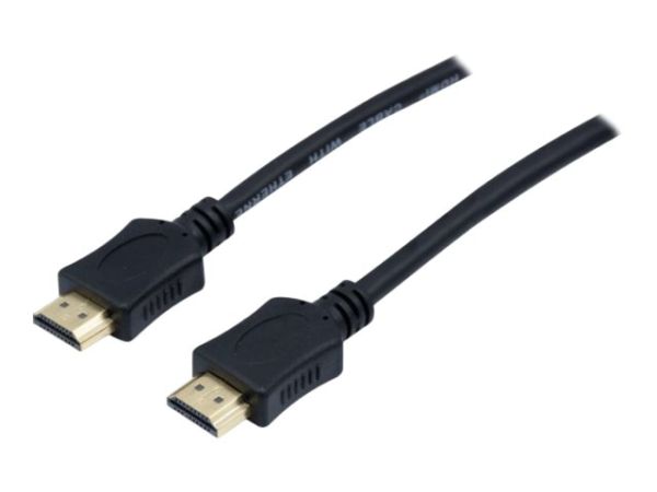 HDMI-Kabel mit Ethernet HDMI männlich zu HDMI männlich 3 m Schwarz unterstützt 4K 30 Hz