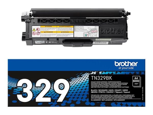 Toner TN-329BK schwarz f. HL-L8350CDW 6.000 Seiten