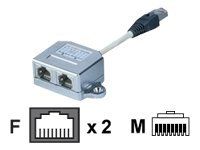 DIGITUS Patchkabel-Adapter, CAT 5e, geschirmt - 1:1