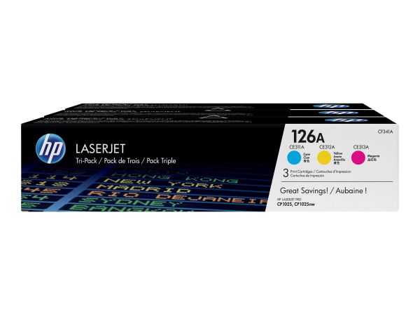 HP Toner 126A cyan/magenta/gelb f. LaserJet Pro 100 M175a/nw/Pro M275