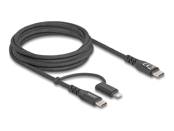 Delock USB-Kabel - 24 pin USB-C (M) zu Lightning, 24 pin USB-C (M)