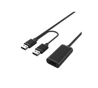 exertis Connect Hypertec 149221-HY - 20 m - USB A - 2 x USB A - USB 2.0 - Schwarz