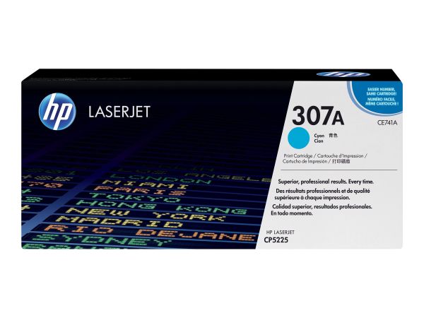 HP Toner 307A cyan für HP LaserJet CP4525/CP5225/CP5525 ca. 7.300 Seiten