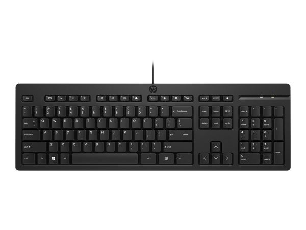 HP 125 - Tastatur - 100% - full size - USB - QWERTZ