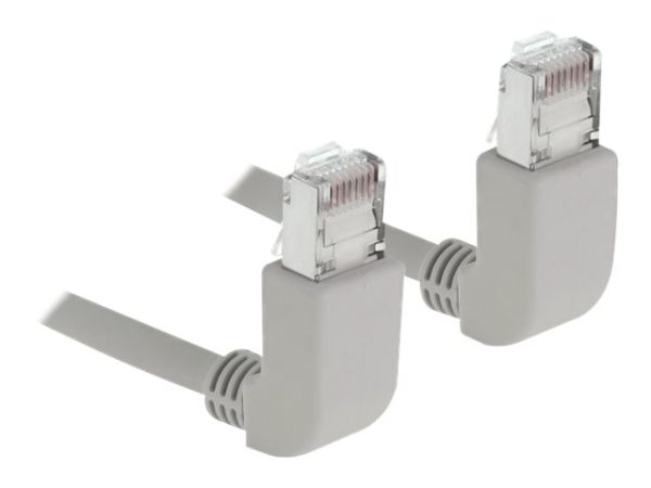 Delock Patch-Kabel - RJ-45 (M) nach oben gewinkelt zu RJ-45 (M)